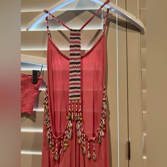 Mele Beach | Dresses | Mele Beach Maxi Embellished Sundress | Poshmark